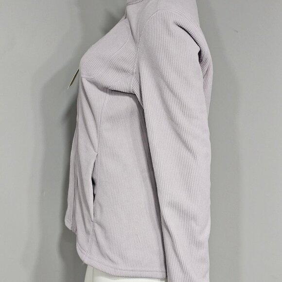 Andrew Marc Ribbed Full Zip Jacket Small Lavender - Picture 4 of 10